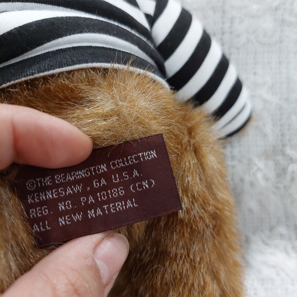 Adorable The Bearington Collection Jointed Teddy Bear - Picture 6 of 6